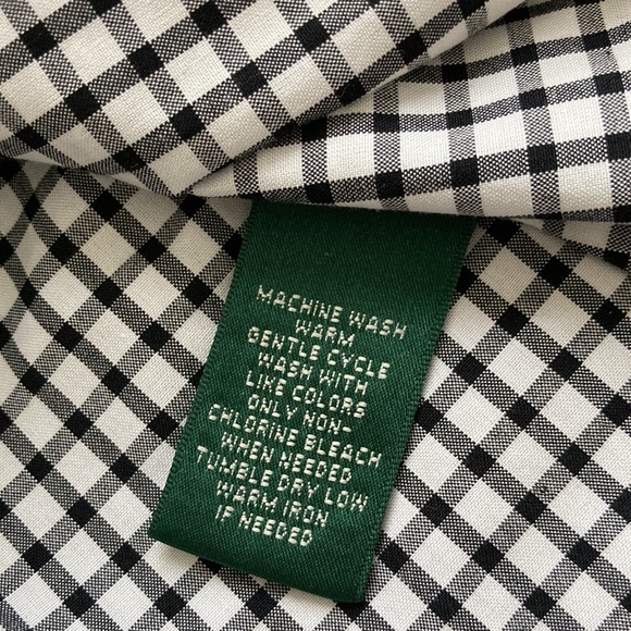 Lauren Ralph Lauren Puff Short Sleeve Gingham Button Down - Picture 10 of 12